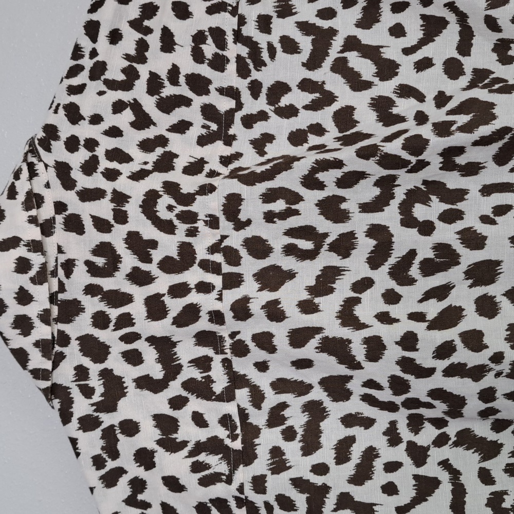 J. Crew Leopard Print Button Down Shirt - Black and White - Picture 4 of 16